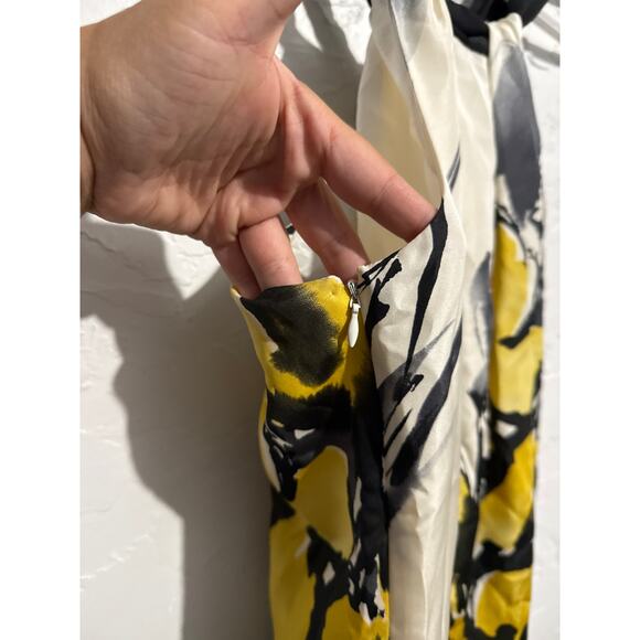 Vince 100% silk floral sleeveless sundress womens 6 boho classic preppy evening - Picture 4 of 10